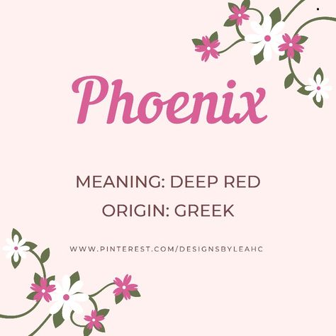 Phoenix Name Meaning, Phoenix Meaning, Names With Deep Meaning, Phoenix Name, Phoenix Names, Rare Names, Traditional Baby Names, Baby Girl Name, Gender Neutral Names