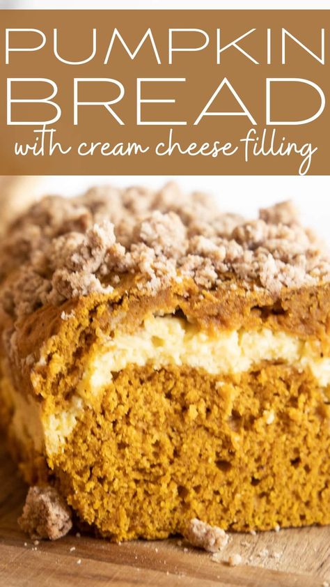 Pumpkin Bread Ring With Maple Cream Cheese Filling, Pumpkin Cream Cheese Mini Loaf, Pumpkin Cream Cheese Streusel Bread, Cream Cheese Filling For Pumpkin Bread, Pumpkin Bread Cream Cheese Filling, Cream Cheese Stuffed Pumpkin Bread, Pumpkin Cream Cheese Bread With Streusel, Best Pumpkin Cream Cheese Bread, Pumpkin Loaf Recipe With Cream Cheese