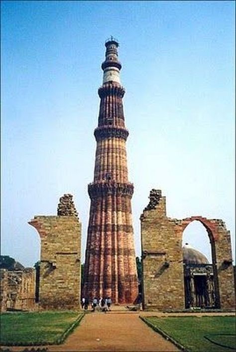 Qutub Minar Painting, Kutub Minar, Qutab Minar, Qutb Minar, Monument In India, Delhi Tourism, Ancient Structures, Qutub Minar, Delhi Travel