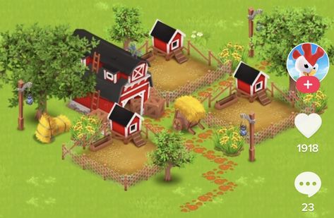 Hay Day Building Design, Hay Day Chicken Coop Design, Hay Day Animals Design, Hayday Pigs Design, Hay Day Mine Design, Hayday Barn And Silo Design, Hayday Farm Design Cute Low Level, Hay Day Animal Area, Hay Day Pig Design