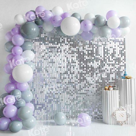 Kate Birthday Purple Balloons Shiny Wall Backdrop Designed by Emetselc – Katebackdrop Lavender Birthday Backdrop, Butterfly Photo Backdrop, Lilac Balloons, Purple Backdrop, Birthday Purple, Birthday Backdrops, Cloth Backdrop, Purple Cakes, Shimmer Wall