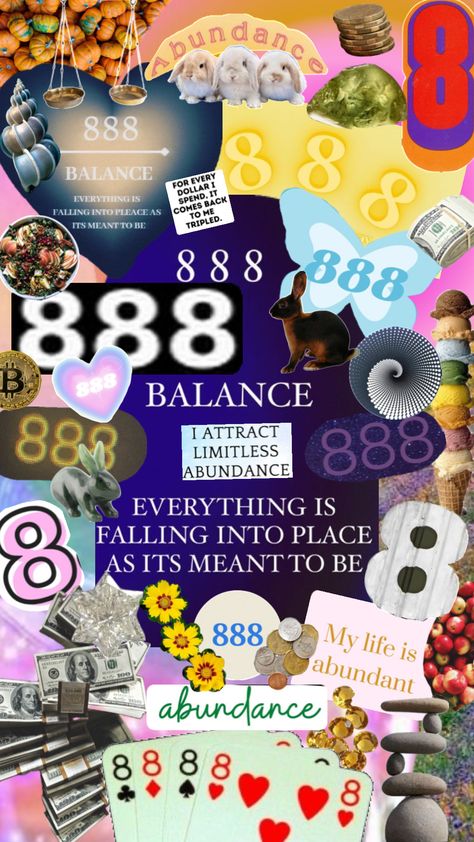 #888 #88 #8 #abundance #balance #angelnumbers 888 Angel, Spiritual Heart, Number Wallpaper, Spiritual Wallpaper, Eye Illustration, Vision Board Wallpaper, Angel Number Meanings, Floral Wallpaper Phone, Affirmations For Happiness