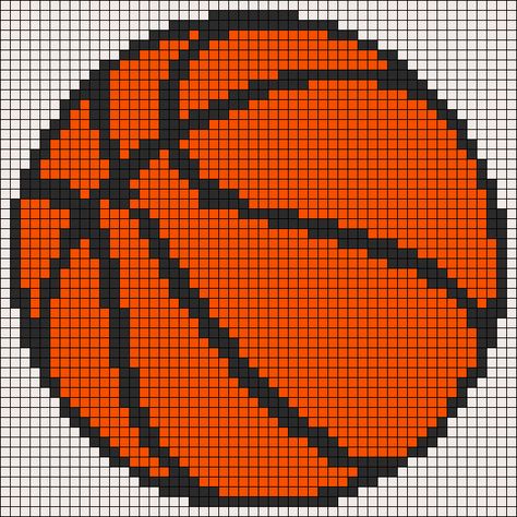 Alpha pattern #171720 | BraceletBook Basketball Ball, Crochet Tapestry, Alpha Pattern, Alpha Patterns, Sports Games, Square Pattern, Friendship Bracelet Patterns, Crochet Ideas, Bracelet Patterns