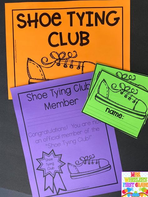 Shoe Tying Club Bulletin Board, Shoe Tying Club, Ckla First Grade Bulletin Boards, Classroom Reward Chart, Physical Education Bulletin Boards, Shoe Tying, Classroom Behavior Management, Soaking Wet, Classroom Rewards