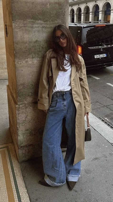 Trench Coat Outfit, Skandinavian Fashion, Nashville Outfits, Paris Mode, Uni Outfits, Outfit Chic, Paris Outfits, Looks Street Style, Outfit Trends