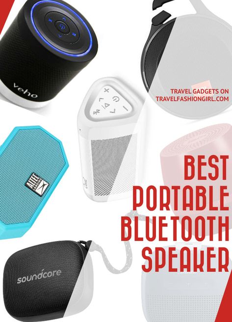 best-portable-bluetooth-speaker Small Bluetooth Speaker, Best Portable Bluetooth Speaker, Altec Lansing, Mini Bluetooth Speaker, Travel Alarm Clock, Waterproof Speaker, Travel Adapter, Wireless Speakers Bluetooth, Travel Towel