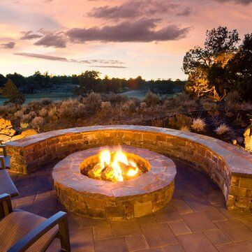 fire-pit-getty-0520 How To Build A Fire Pit, Stone Fire Pit, Fire Pit Seating, Real Estat, Fire Pit Designs, Diy Fire Pit, Backyard Fire, Fire Pit Backyard, Gas Fires