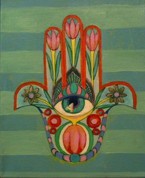 Hamsa Painting, Meditative Art, Hamsa Art, Diy Paintings, Eyes Art, Indian Painting, Indian Homes, Jewish Art, Stained Glass Patterns