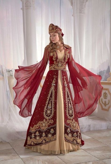 Turkish Wedding Dress, Wedding Dresses Hijab, Khaleeji Abaya, Turkey Dress, Turkish Clothing, Turkish Wedding, Turkish Dress, Hijab Wedding Dresses, Red Wedding Dress