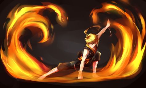 FIRE BENDING?! by zearyu on DeviantArt Bending Avatar, Fire Bending, Art Pad, Geeky Art, Tron Legacy, Super Powers Art, Blue Wallpaper Iphone, Avatar The Last Airbender Art, Fire Nation