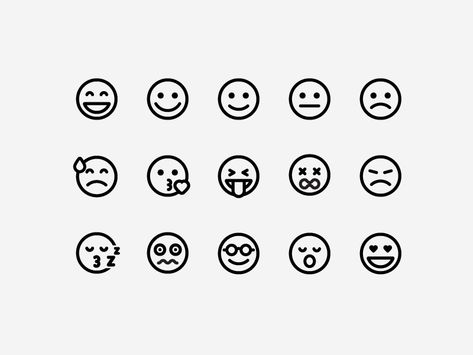 Emoji Illustration Design, Note Sketching, Minimalist Emoji, Emoji White Line Png, Comic Emotion Symbols, Mood Icon, Emoji Logo, Symbols Emoticons, Emoji Icon