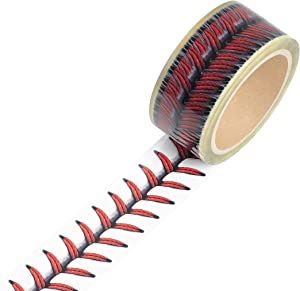 Amazon.com : HOME&I Baseball Stitches Design Packaging Tape 44 Yard Cellophane Adhesive Baseball Tape Funny Home Decor (1 Pack-Baseball Design Tape) : Office Products Baseball Fundraiser, Stitches Design, Baseball Theme Party, Design Tape, Baseball Room, Baseball Decor, Baseball Stitch, Funny Home Decor, Baseball Theme