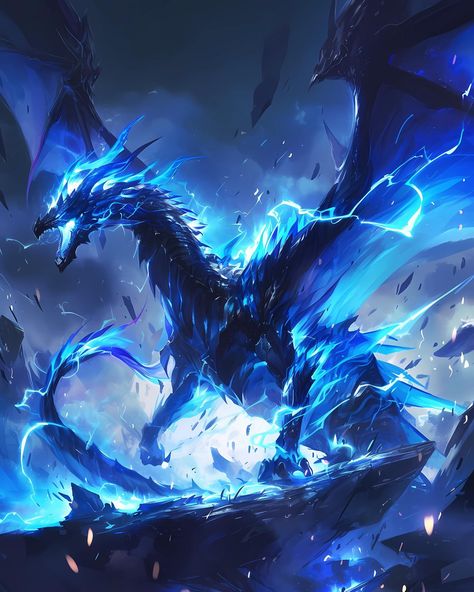 Lightning Dragon ⚡️ — Generated/created by @the.artful.ai with Midjourney Niji 6 — DM for commission, get my wallpapers with Etsy.com link in bio — #ai #aiart #midjourney #aiartcommunity #aiartwork | #dragon #dragons #fantasy #dungeonsanddragons #gameofthrones #dragons | #the_artful_ai #niji6 Lightning Dragon, Link In Bio, Created By, Wallpapers