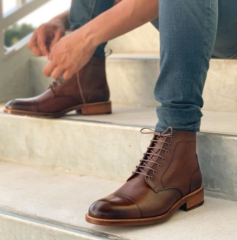 Office Boots, Mens Brown Leather Boots, Dress Leather Boots, Quality Leather Boots, Mens Dress Boots, Custom Design Shoes, Spring Boots, Suede Leather Shoes, High Ankle Boots