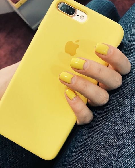 Cute Summer Nail Designs, Yellow Nail Art, Yellow Nails Design, Yellow Nail, Nails 2018, Super Nails, Nails Summer, Summer Nails Colors, Yellow Nails