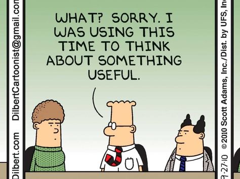 Best Pointy-Haired Boss Moments From Dilbert - Business Insider Dilbert Cartoon, Dilbert Comics, Office Humour, Comics Quote, Nerd Jokes, Workplace Humor, Scott Adams, Tech Humor, Online Mba