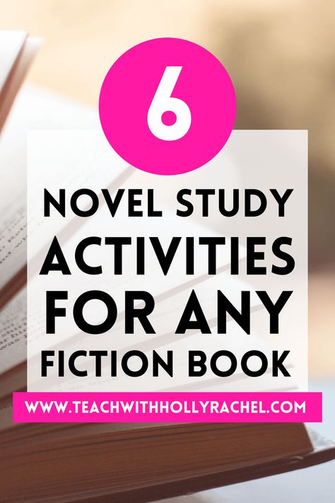 Book Study Ideas, Novel Study Activities For Any Book, 2nd Grade English, Frindle Novel Study, Novel Study Project, Book Study Activities, Instructional Activities, 2nd Grade Books, Novel Activities