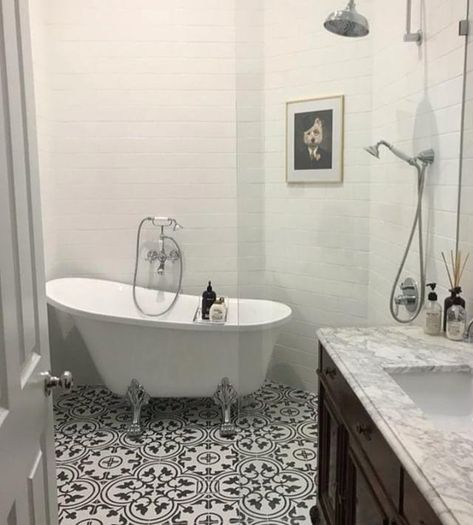 Kalafrana Ceramics on Instagram: “Such a beautiful, timeless bathroom by our WA client @rachaquilina featuring our Spanish Porcelain tiles. . . . . . . . . .…” Timeless Bathroom, Porcelain Tiles, Cozy Cabin, Clawfoot Bathtub, Porcelain Tile, Porcelain, Ceramics, On Instagram, Instagram