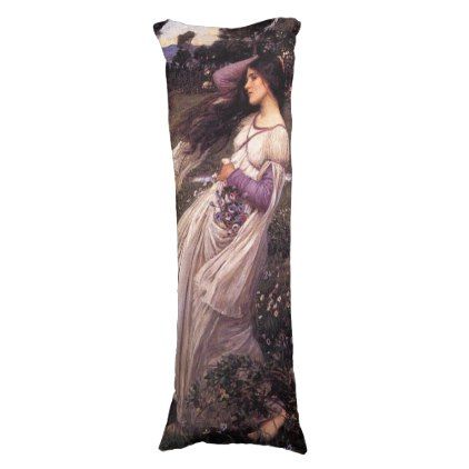 Windflowers-by John William Waterhouse 1902 Body Pillow - artists unique special customize presents John William Waterhouse, Body Pillow, Custom Throw Pillow, Diy Custom, Couch Bed, Tie Dye Skirt, Diy Gift, Decorative Throw Pillows, Couch