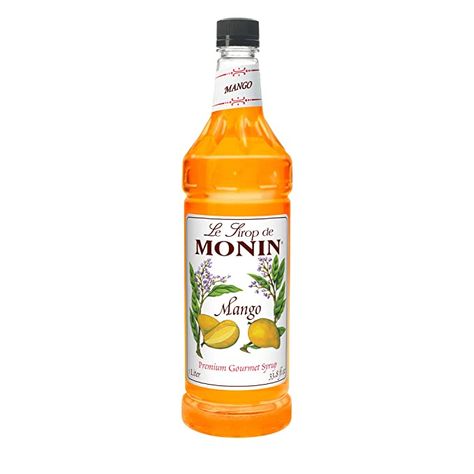 Mango Coffee, Monin Syrup, Mango Drinks, Iced Tea Lemonade, Mango Syrup, Nut Snacks, Steak And Seafood, Mango Puree, Mango Fruit