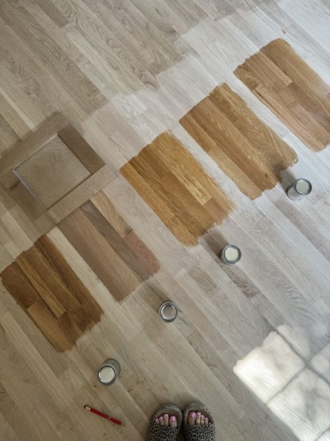 Bona Hardwood Floor Stain | How To Refinish Wood Floors - MALLORY NIKOLAUS Bona Intense Seal On Red Oak, Bona Stains On Red Oak Floors, Stain On Red Oak Floors, Floor Stain Colors, Wood Floor Stain Colors, Refinish Wood Floors, Red Oak Floors, Diy Wood Floors, Entryway Flooring