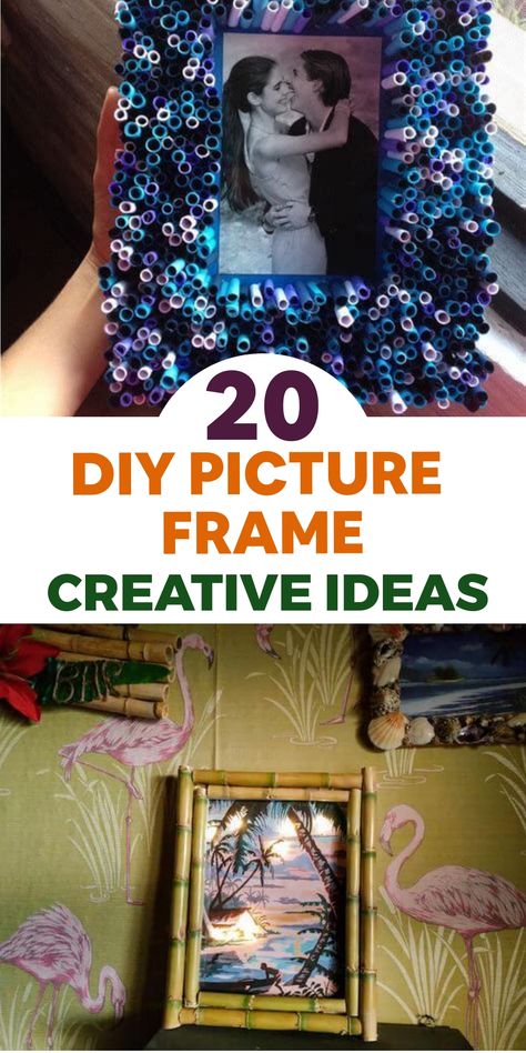 Elevate your home decor with these inventive DIY picture frame ideas that blend personal touches and artistic flair. Explore unique ways to transform plain frames into whimsical works of art, whether by adding seashells, buttons, or colorful beads. Display your favorite memories and artwork in frames that are as special as the moments they capture. Bring personality and charm to your walls with these creative projects that will surely make a stylish statement in your living space. Cool Photo Frame Ideas, Diy Frame Decorating Ideas, Gothic Picture Frames Diy, Diy Old Picture Frame Ideas, Photo Frame Making Ideas Diy Crafts, Decorate Photo Frame, How To Decorate Picture Frames, Custom Picture Frames Diy, Diy Wall Picture Ideas