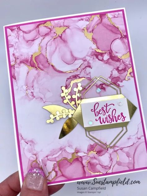 blog hop Archives - Suestampfield Susan Campfield, Alcohol Ink Crafts, Stampin Up Catalog, Designer Series Paper, Stamping Up Cards, Custom Stamps, Pretty Cards, Best Wishes, Stamping Up