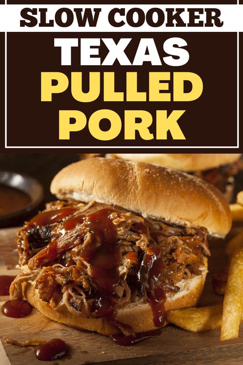 Texas Pulled Pork Slow Cooker, Slow Cooker Texas Pulled Pork, Texas Pulled Pork, Pulled Pork Crock, Pull Pork, Pulled Pork Slow Cooker, Casserole Kitchen, Crock Pot Pulled Pork Recipe, Pork Crockpot Recipes