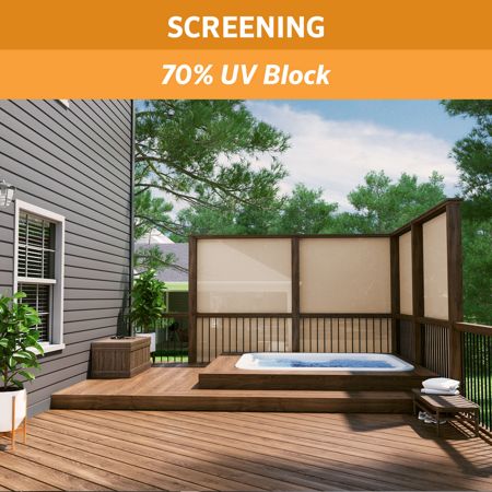 Hot Tub Privacy, Wind Blocking, Sandstone Color, Car Protection, Replacement Canopy, Deck Designs Backyard, Privacy Walls, Shade Cloth, Patio Gazebo