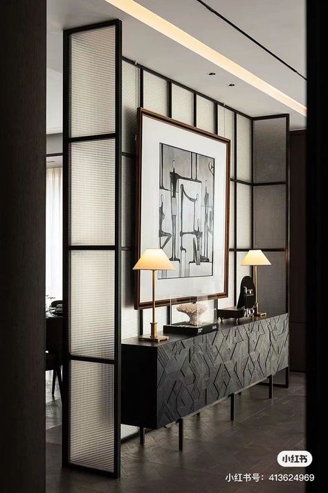 Modern Partition Walls, Room Partition Designs, Lobby Design, Partition Design, Room Partition, Elegant Interiors, Formal Living Rooms, Office Interior Design, Home Room Design