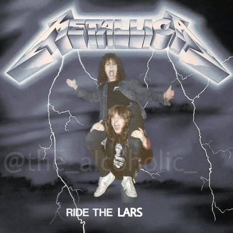 Metallica Funny, Musician Humor, Silly Bands, Ride The Lightning, Kirk Hammett, Band Humor, Band Memes, Thrash Metal, Fade To Black