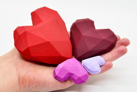 3d Print Shop, 3d Printed Heart, Heart 3d, 3d Business, 3d Ideas, Ljubljana Slovenia, 3d Printer Projects, Valentine Print, Ghost Cat