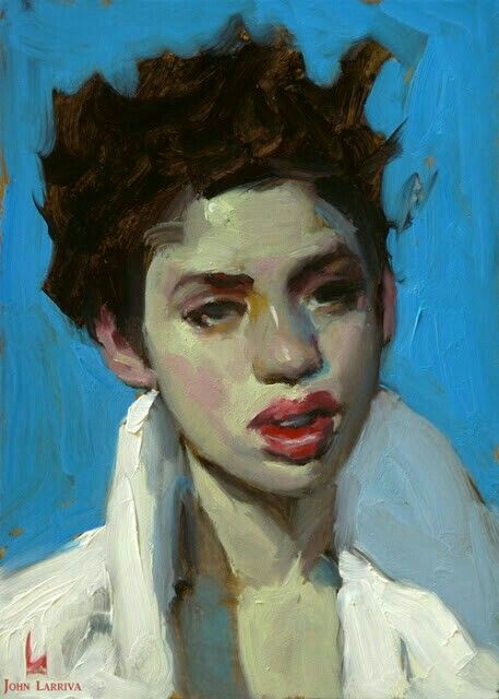 John Larriva, Oil Painting Portrait, Fine Art Gallery, Face Art, Original Fine Art, Figure Painting, Figurative Art, Pretty Art, Portrait Art