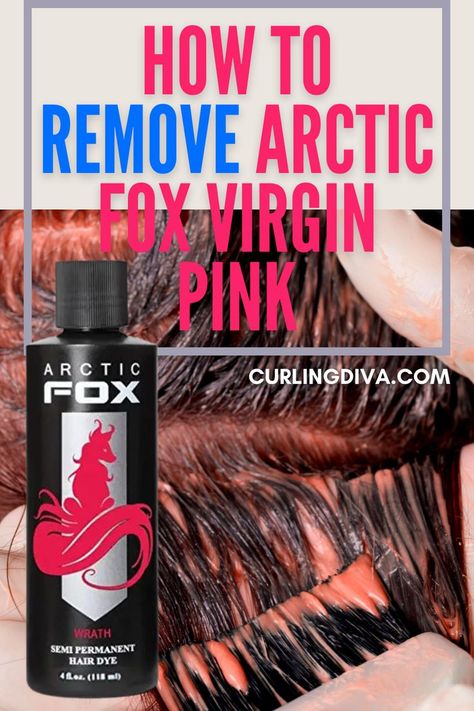 Virgin Pink brings out the summer, vibrant vibes that you just want to show off on Instagram. Virgin Pink appears with a magenta tint on light brown hair and goes full-on bright pink on a blonde base. However, if you want to move on to darker hues or even go pastel, be relieved to know that Virgin Pink isn’t that hard at all to get rid of compared to the intense colors like Purple Rain. It is on the lighter tones, after all. Arctic Fox Dye, Homemade Shampoo Recipes, Pink Shampoo, Shampoo Recipe, Dyed Hair Purple, Semi Permanent Hair Dye, Colour Remover, Homemade Shampoo, Cleansing Shampoo