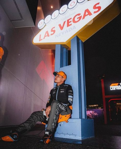 Lando Norris Fanpage 🧡 | Throwback to Las Vegas '23! Let's make this year a better one 😅🧡 @landonorris #landonorris #lando #norris #norris4 #norris4🇬🇧 #lando4... | Instagram F1 Prints, Vegas 2023, Las Vagas, Mick Schumacher, Italian Grand Prix, Formula 1 Car Racing, Mclaren F1, Michael Schumacher, Formula 1 Car