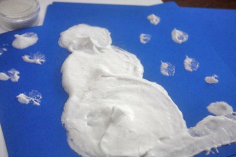 Make Your Own Snow Paint Tutorial – Factory Direct Craft Blog Make Your Own Snow, How To Make Glue, Snow Paint, Making Snow, Paint Tutorial, Fake Snow, Faux Snow, Winter Project, School Glue