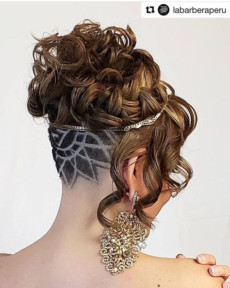 Undercut Hairstyles Women Updo, Undercut Wedding Hairstyle, Wedding Hairstyles For Undercut, Prom Hairstyles With Undercut, Undercut Formal Updo, Formal Hair With Undercut, Wedding Updo With Undercut, Updos With Undercut Wedding, Wedding Undercut Hairstyles