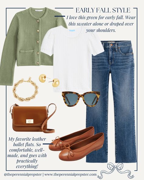 Early Fall Outfit Ideas - The Perennial Prepster Gold Rope Bracelet, Smart Casual Wardrobe, Jeans Outfit Fall, Classic Style Outfits, Fall Outfit Ideas, Early Fall Outfit, Autumn Fashion Casual, Early Fall, Fall Style