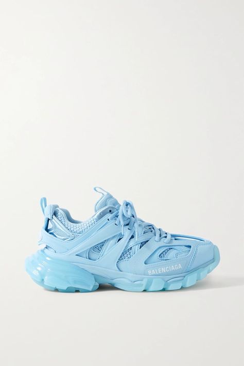 Balcengia Sneakers, Blue Balenciaga Shoes, Balenciaga Track Sneakers, Track Sneakers, Balenciaga Shoes Sneakers, Rubber Sneakers, Balenciaga Track, Cute Sneakers, Balenciaga Shoes