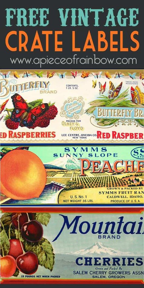 Vintage Labels Printables, Vintage Crates, Fruit Crate Label, Wood Transfer, Coffee Ideas, Vintage Crate, Etiquette Vintage, Free Vintage Printables, Fruit Crate