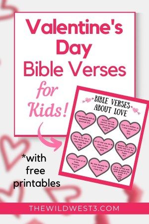 These Valentine's Day Bible verses are a great idea for celebrating Valentine's Day with kids. Use this Valentine's Day Activity (with free printable) to help your kids learn more about God. These Bible verses about love are perfect for teaching your kids that God is love! #valentinesday #valentinesdayactivities #valentinesforkids Valentines Bible Verse, Biblical Motherhood, Verse Memorization, Easter Bible Verses, Verses For Kids, Bible Verse Memorization, Christmas Bible Verses, Love Scriptures, Bible Verses For Kids