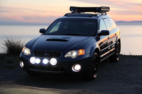 I've enjoyed driving my 2005 Subaru Outback the past several years (bought used in late 2005). It doesn't look like this XT model, but it'll do. Subaru Outback Accessories, Subaru Outback Lifted, Subaru Wrx Wagon, Subaru Outback Offroad, Outback Subaru, Offroad Travel, Lifted Subaru, 2005 Subaru Outback, Subaru Vehicles