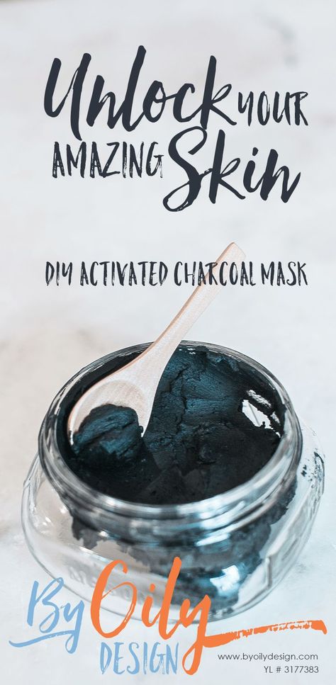 Glass jar with Charcoal mask, blue towel and wooden spoon. Diy Activated Charcoal, Activated Charcoal Face Mask, Diy Charcoal, Diy Charcoal Mask, Activated Charcoal Mask, Charcoal Mask Benefits, Tumeric Face Mask, Charcoal Face Mask, Green Tea Mask