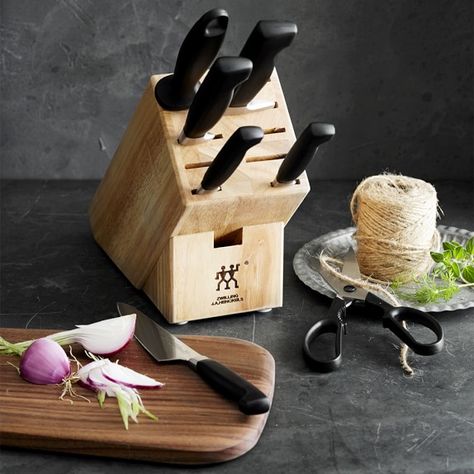 Zwilling Four Star 8-Piece Knife Block Set Con Dao, Kitchen Shears, Knife Block Set, Kitchenware Store, Paring Knife, Kitchen Scissors, Bread Knife, Utility Knife, Knife Set