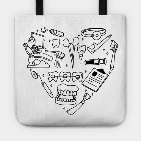 Whether you are a dentist with a dental practice or a dental assistant in a dental clinic. This dental technician saying fits every dental assistant and dentist who loves his job. -- Choose from our vast selection of tote bags to match with your desired size to make the perfect custom tote. Pick your favorite: Movies, TV Shows, Art, and so much more! Available in Single Sided Print or Double Sided Print in small, medium, and large. Perfect for work, class, the beach, and leisure. Medical Quotes, Dental Gifts, Dental Technician, Gifts For Dentist, Fun Easy Crafts, Dental Practice, Dental Assistant, Dental Hygiene, Dental Clinic