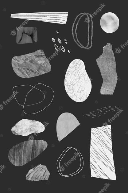 Free Vector | Scribble strokes and gray stone textures design element collection Circle Doodles, Black Texture Background, Abstract Sketches, Collage Drawing, Web Design Resources, Free Illustration Images, Texture Graphic Design, Timeline Design, Free Hand Drawing