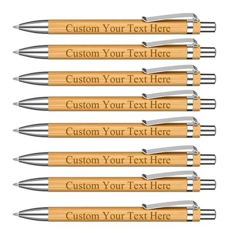 PRICES MAY VARY. 1. Personalized Pens: This custom bamboo ballpoint pen set would be a practical gift, perfect for kids, students, teachers, friends and more, perfect as a birthday or holiday gift for business clients, colleagues, loved ones or other items for your home study or The desk adds a touch of sophistication and can also be used in schools, offices, parties, conferences, trade shows, corporate events, promotions and more. 2. Material: Natural bamboo, polished and smooth, protect the en Personalized Pens, Bamboo Pen, Gift Favors, Laser Ideas, Personalised Pens, Engraved Wedding, Favorite Fonts, Best Pens, Wedding Gift Favors