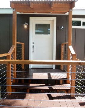 Decks On Mobile Homes Single Wide, Double Wide Remodel Exterior, Trailer Porch, Manufactured Home Porch, Double Wide Remodel, Double Wide Manufactured Homes, Mobile Home Remodel, House Flips, Modern Mobile Homes