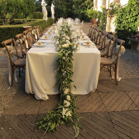 Florum Decorazioni Floreali on Instagram: “• Event Planner : @weddingitaly” Outdoor Tuscan Wedding, Romantic Tuscan Wedding Inspiration, Intimate Tuscan Wedding, Under The Tuscan Sun Wedding, Tuscan Rose Vineyards Wedding, Olive Branch Wedding, Italian Ruscus, White Roses Wedding, Foliage Wedding