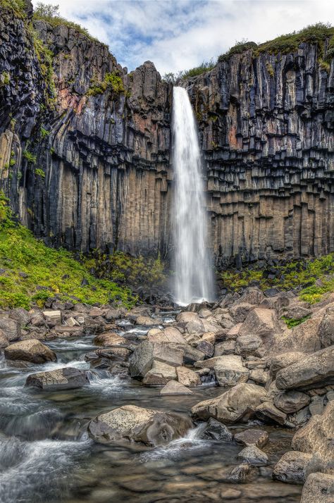 Svartifoss, Iceland Iceland Pictures, Waterfall Iceland, Hdr Pictures, Iceland Island, Travel Iceland, Iceland Photos, Hdr Photos, Aloe Barbadensis, Multiple Exposure